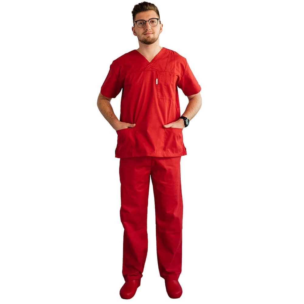 Costum medical Lotus 2, Basic 1, rosu