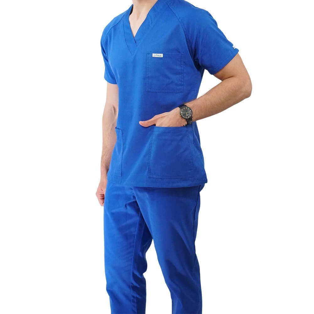 Costum medical Lotus 2, Basic 2, albastru royal