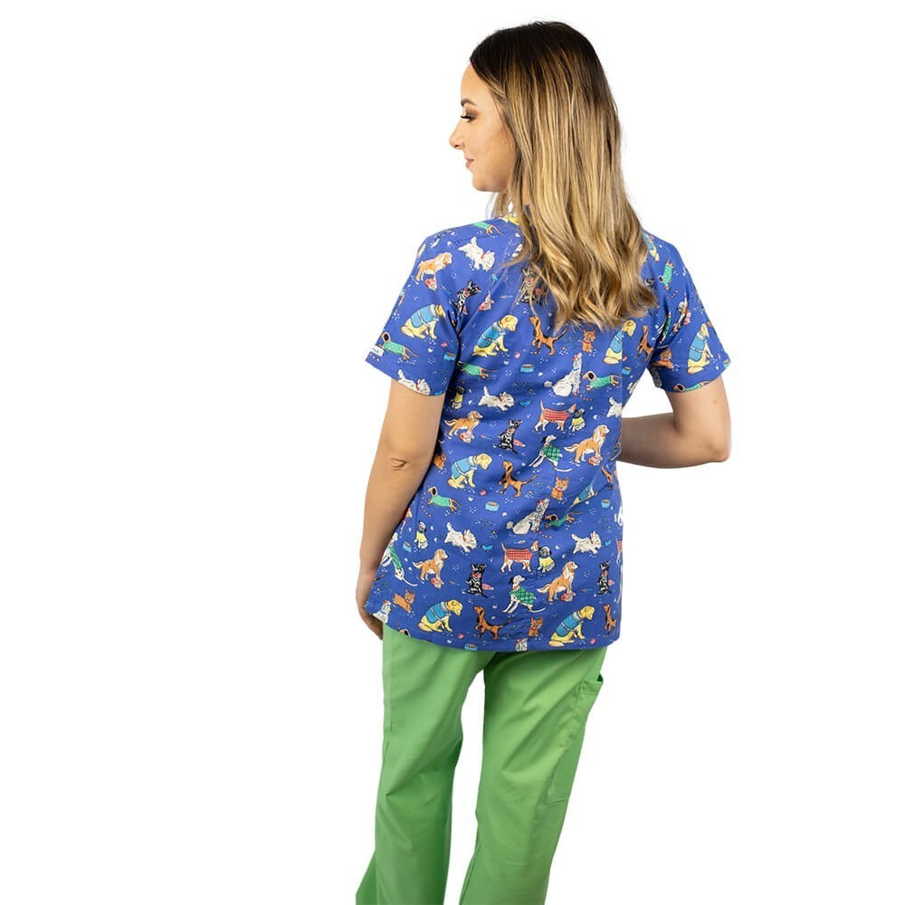 Bluza medicala imprimata Lotus 1
