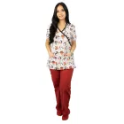 Bluza medicala imprimata Lotus 1