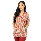 Bluza medicala imprimata Lotus 1