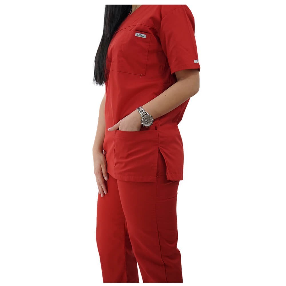Costum medical Lotus 1, Basic 1, rosu