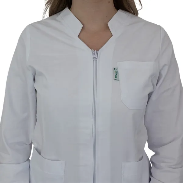 Bluza cu fermoar si guler romb, maneca lunga, Lotus 2