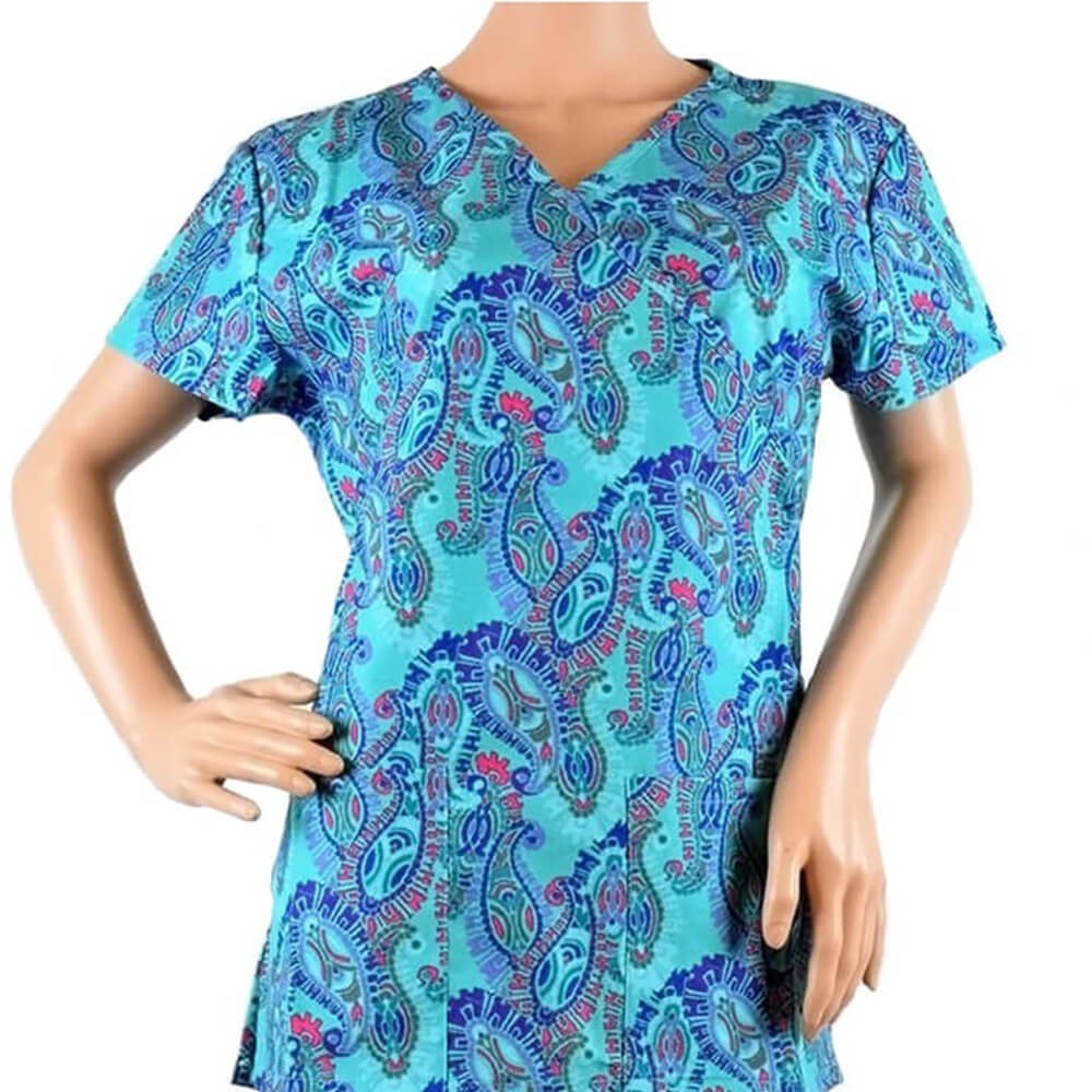 Bluza medicala imprimata Lotus 1