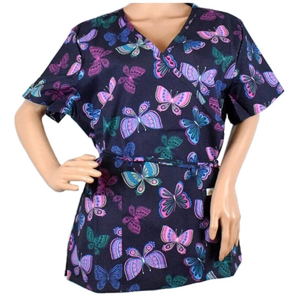 Bluza medicala imprimata Lotus 1