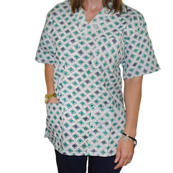 Bluza medicala imprimata Lotus 1