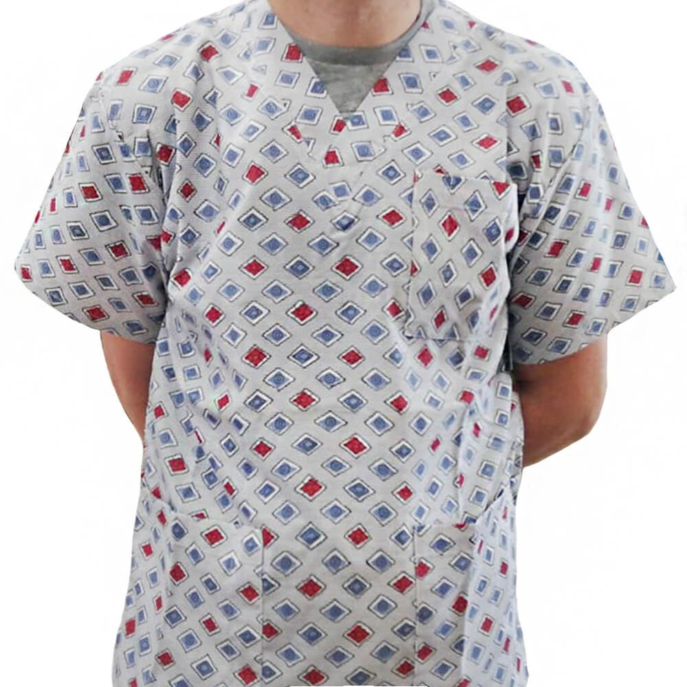 Bluza medicala imprimata Lotus 1