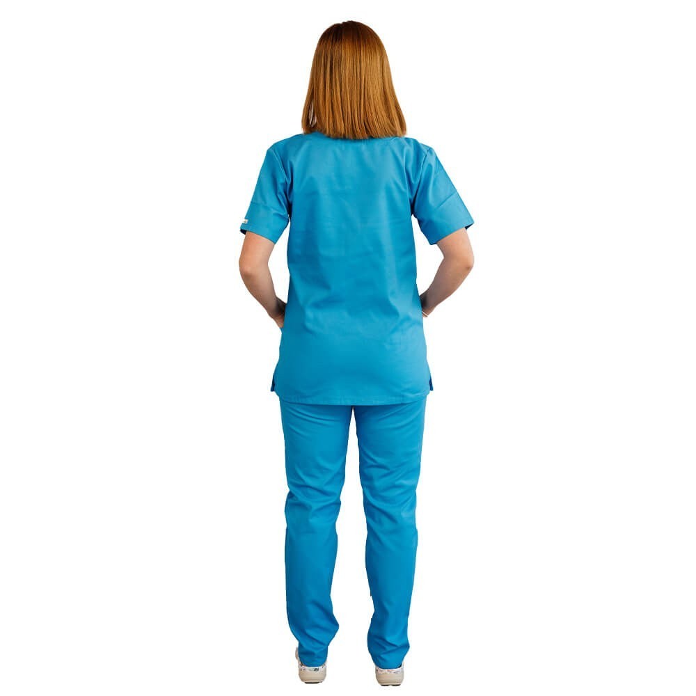 Costum medical Lotus 2, Basic 1, albastru deschis