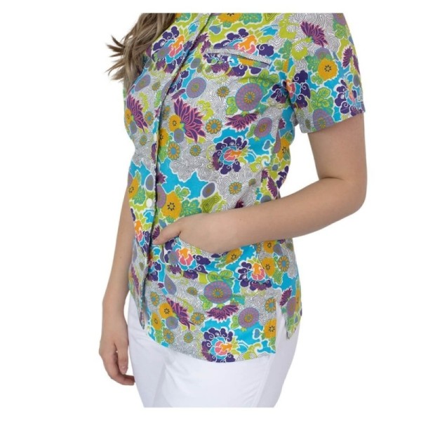 Bluza imprimata asimetrica