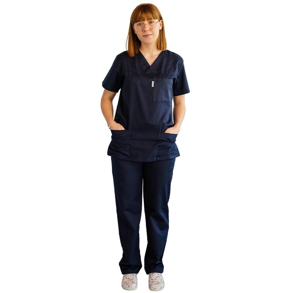 Costum medical Lotus 2, Basic 1, bleumarin