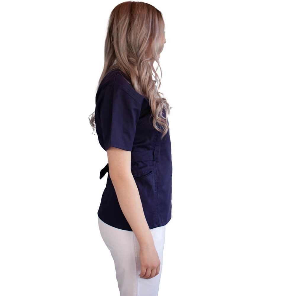 Bluza kimono cu maneca scurta Lotus 3, BBC, stretch, bleumarin