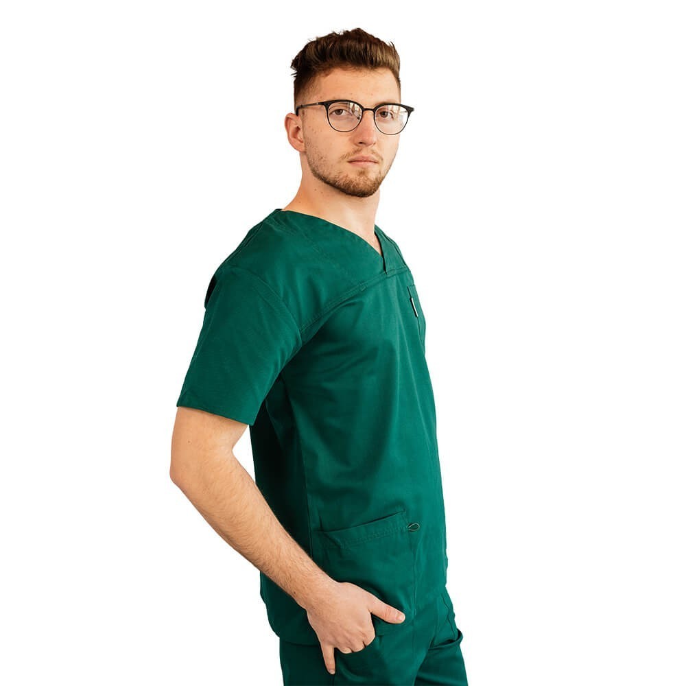 Costum medical Lotus 3, Basic 1 BBC, stretch, verde hunter