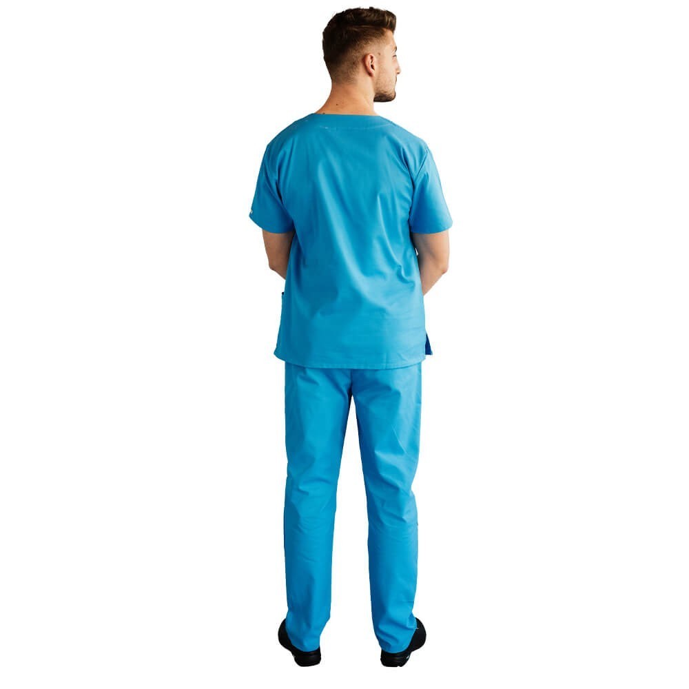 Costum medical Lotus 1, Basic 1, albastru deschis