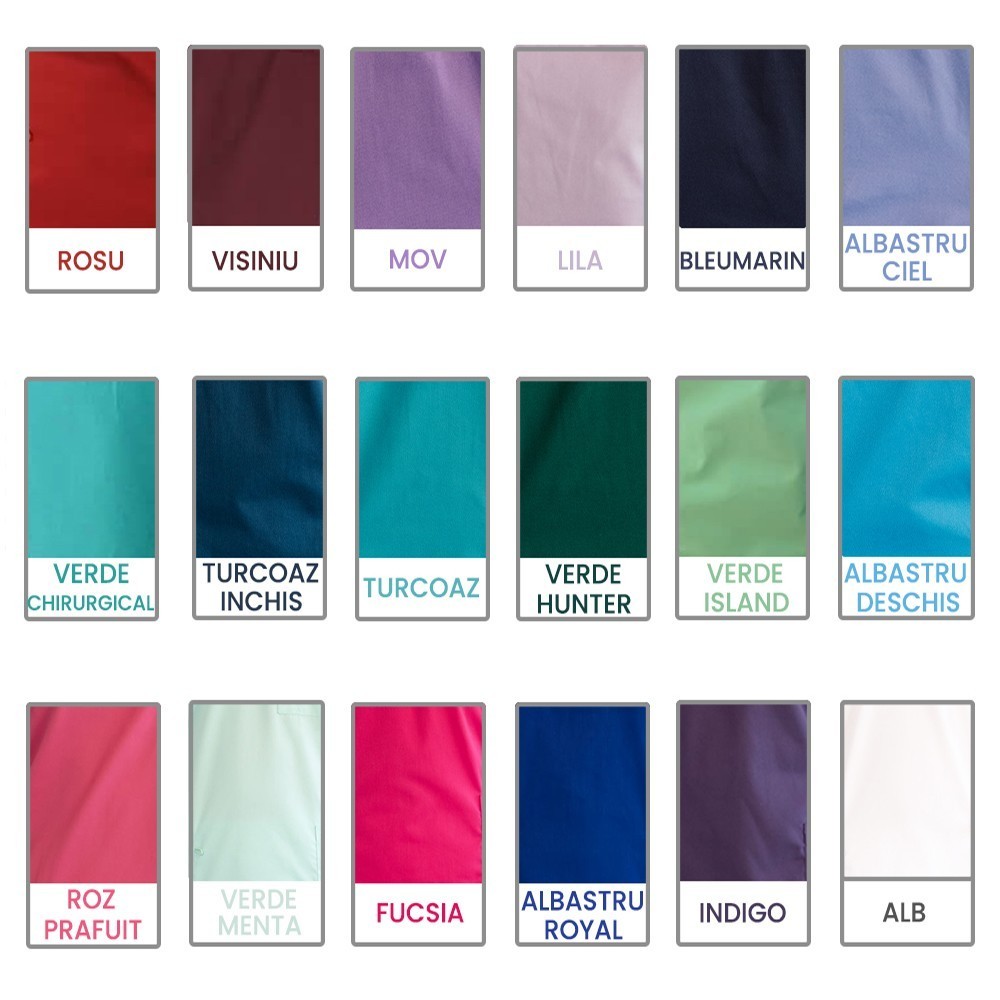 Costum medical Lotus 1, Basic 1, albastru deschis
