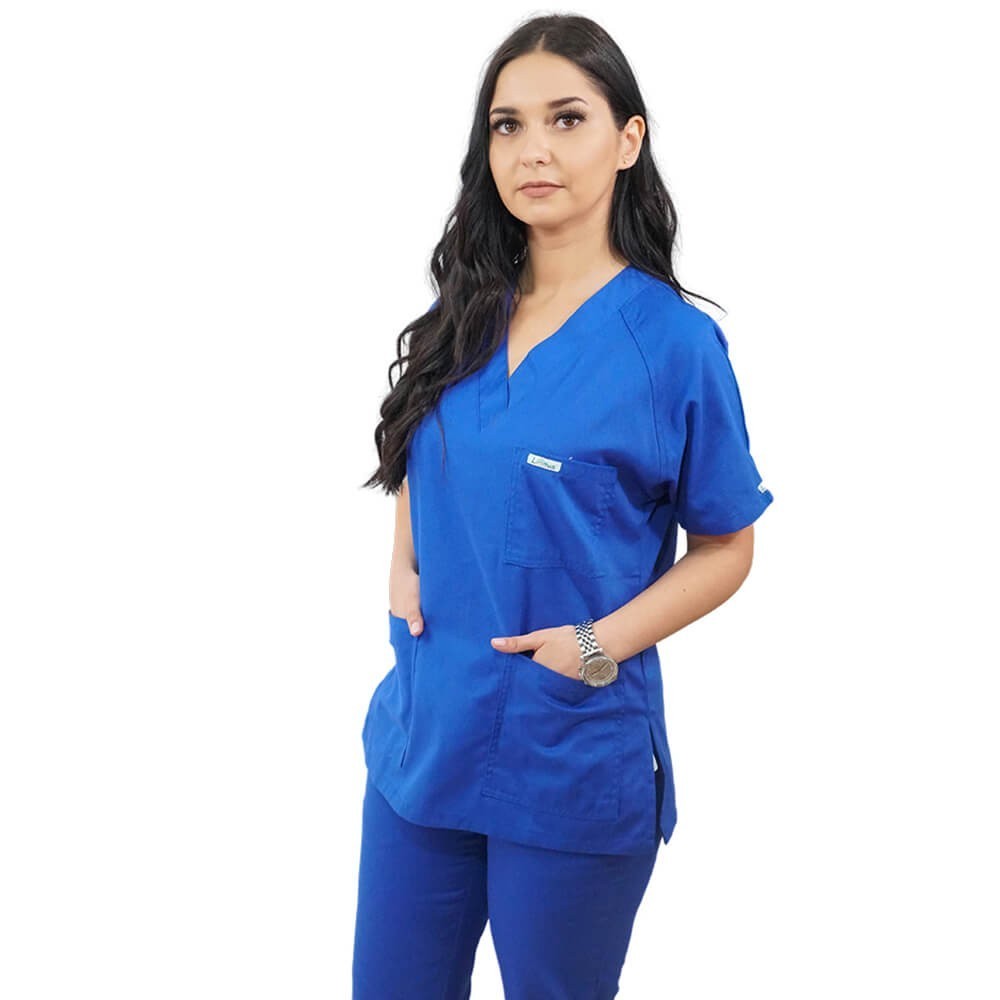 Costum medical Lotus 1, Basic 2, albastru royal