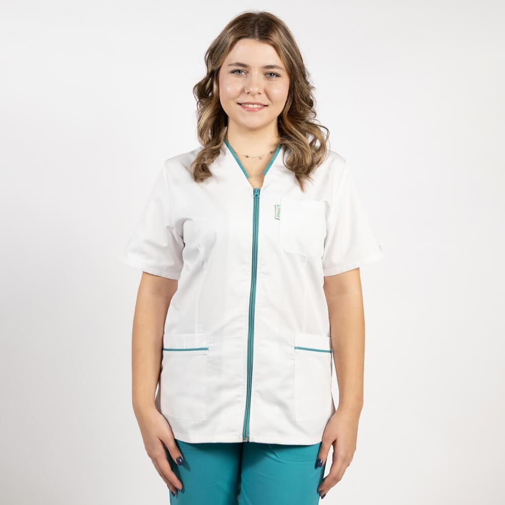 maneca scurta si paspol turcoaz