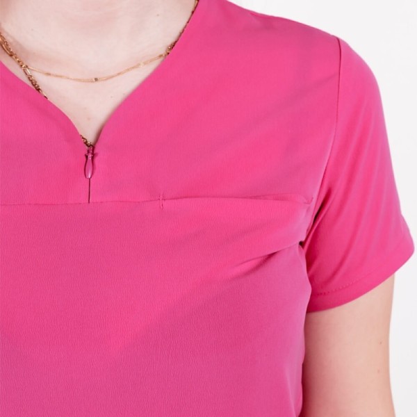 Bluza medicala Lotus Flex, stretch, fucsia orhidee, TS-NP10