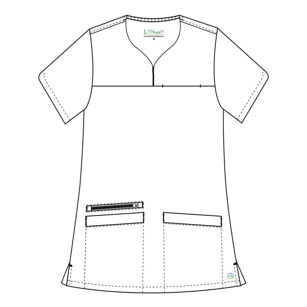 Costum medical Lotus Flex, stretch, turcoaz inchis/gri, TS-NP10 TS-SP3
