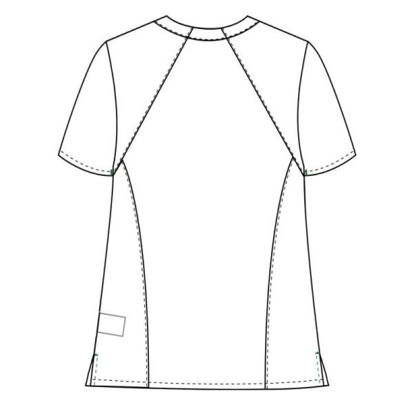 Bluza medicala Lotus Flex, stretch, rosu, CVC-NP4