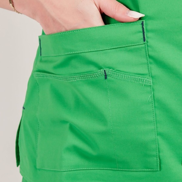 Bluza medicala Lotus Flex, stretch, verde chirurgical, CVC-NP1