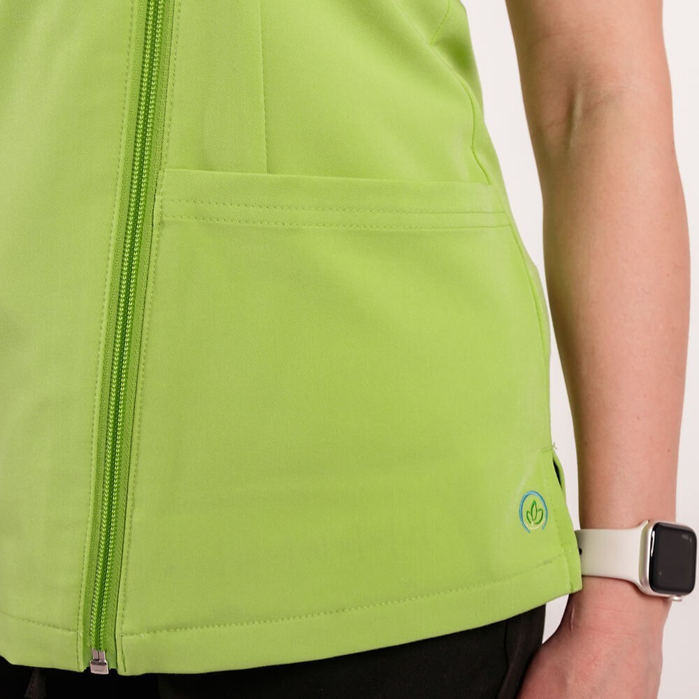 Bluza medicala Lotus Flex, stretch, verde macha, TRS-NP11