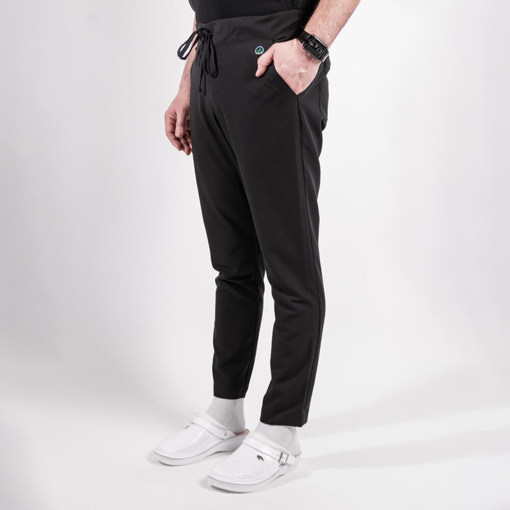 Costum medical Lotus Flex, stretch, negru, TS-NP9 TRS-SP9