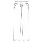 Pantaloni medicali Lotus Flex, stretch, cu snur, bleumarin, TRS-SP9