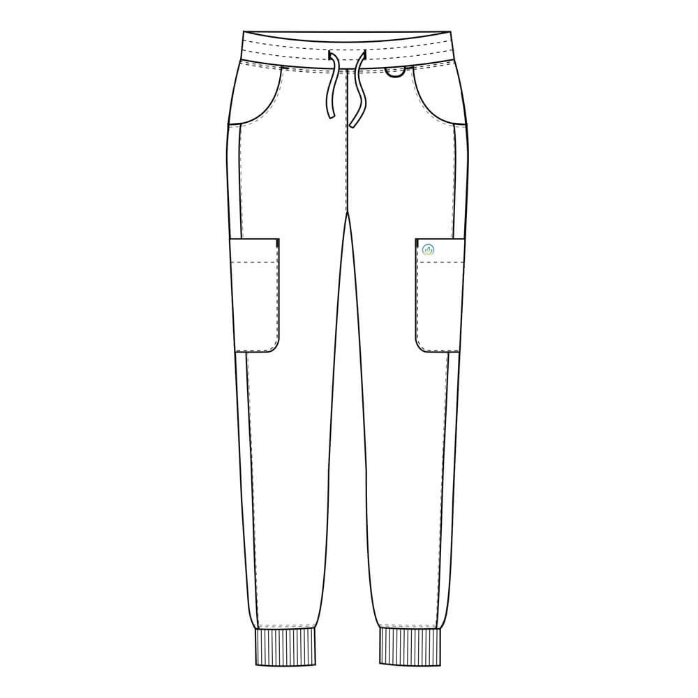 Costum medical Lotus Flex, stretch, albastru ciel/bleumarin, TRS-NP11 TRS-SP4-V3