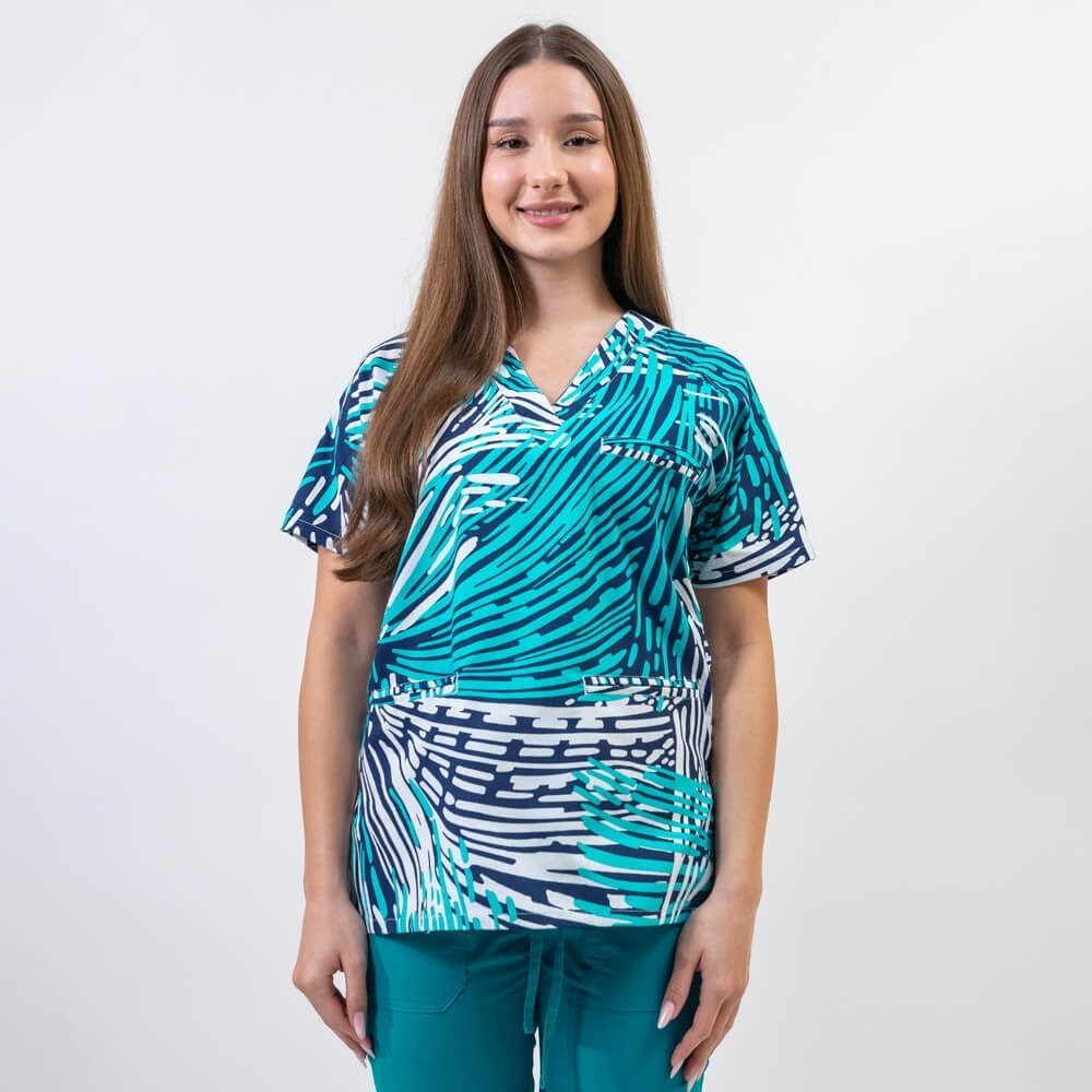 Bluza medicala imprimata