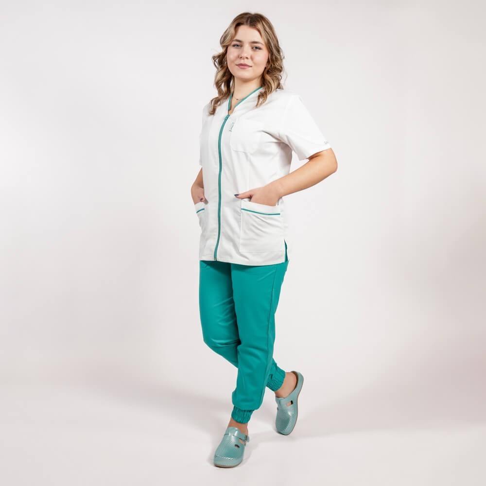 pantaloni cu elastic si manseta