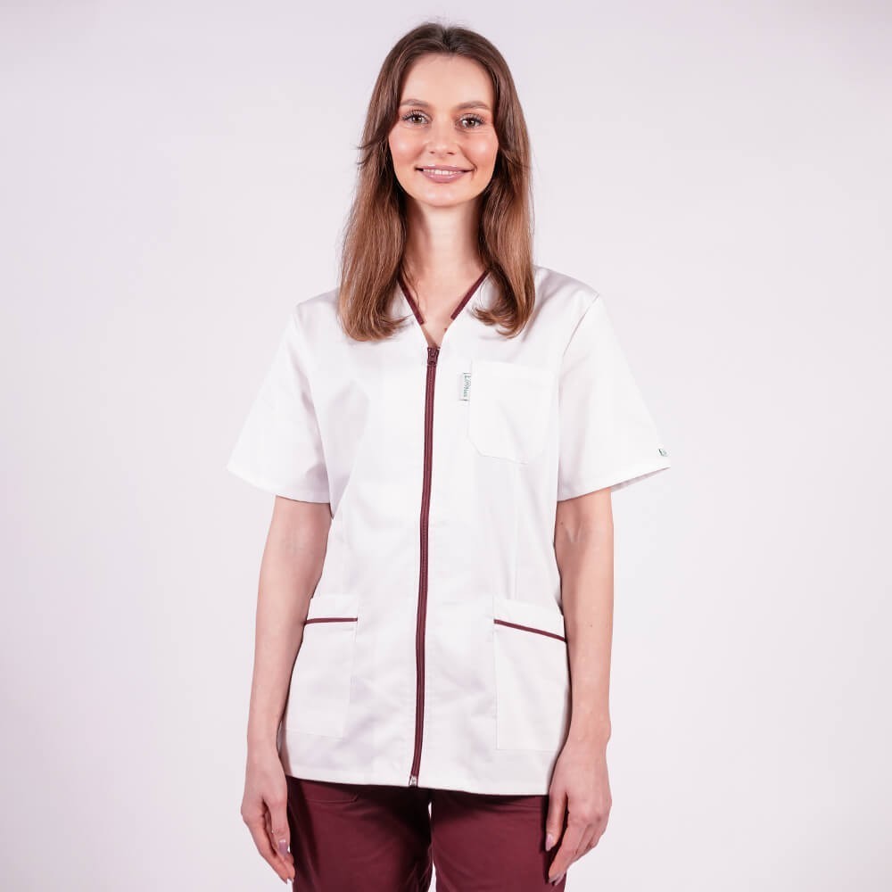 maneca scurta si paspol visiniu