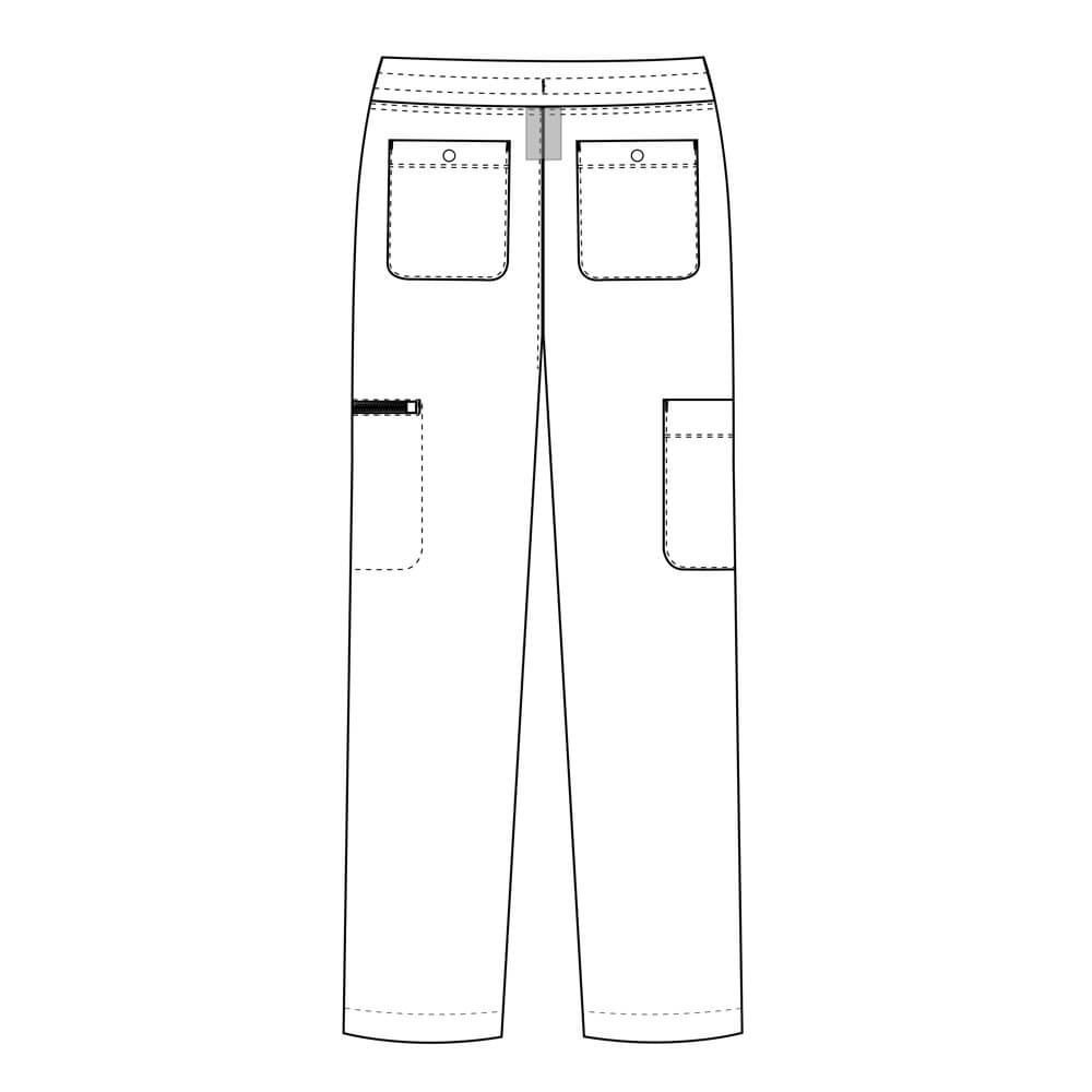 Pantaloni medicali Lotus Flex, stretch, cu snur, albastru royal, TS-SP3