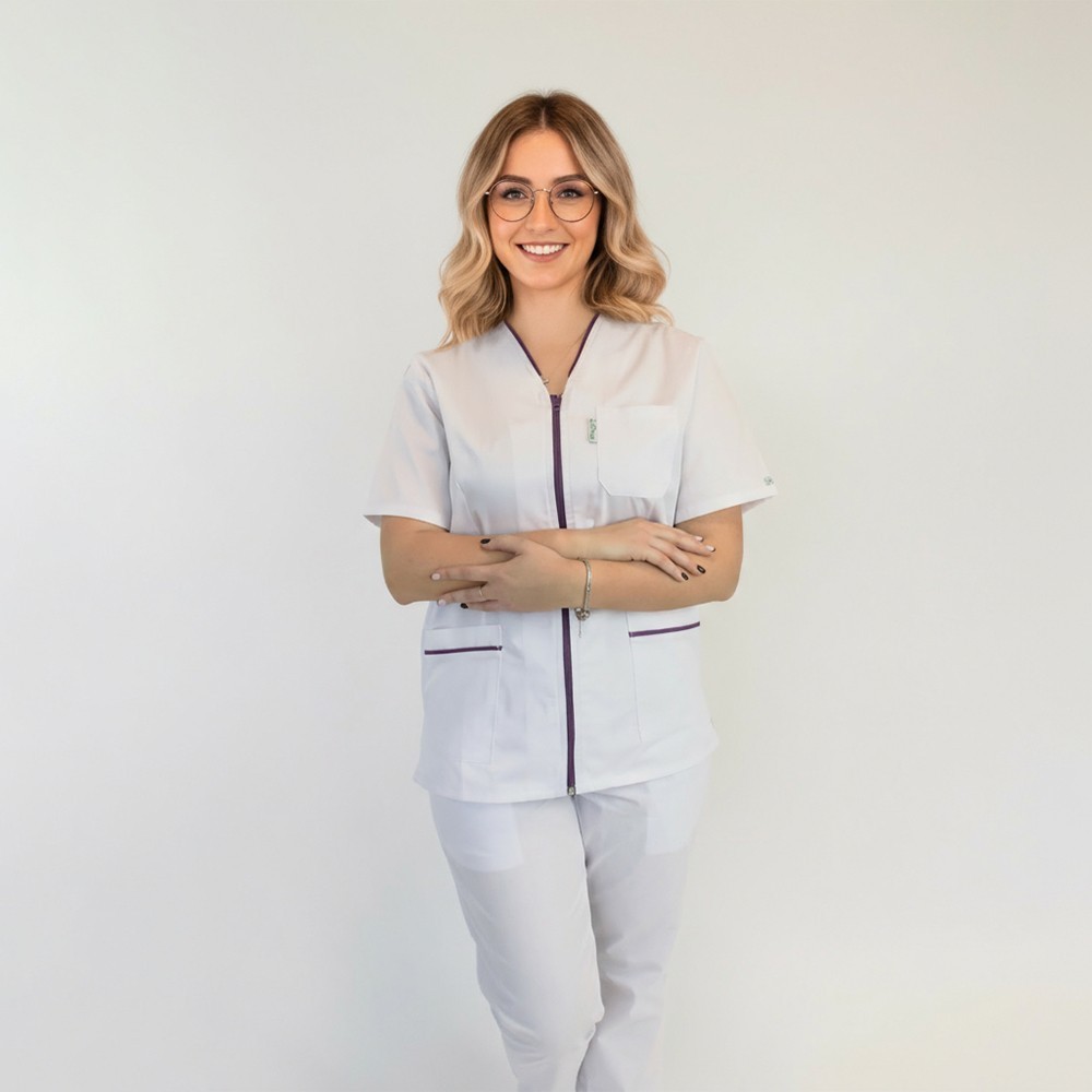 bluza cu fermoar si paspol