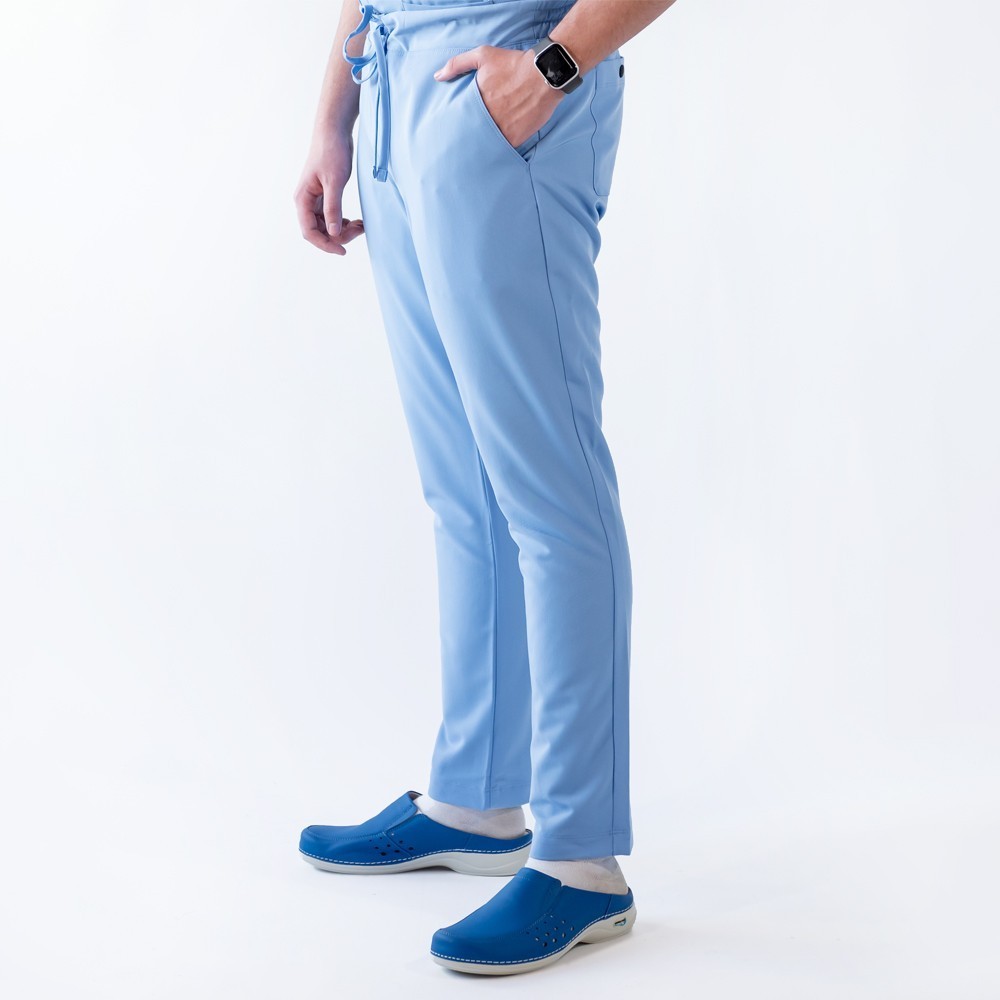 Costum medical Lotus Flex, stretch, albastru ciel, TRS-JK7 TRS-SP9