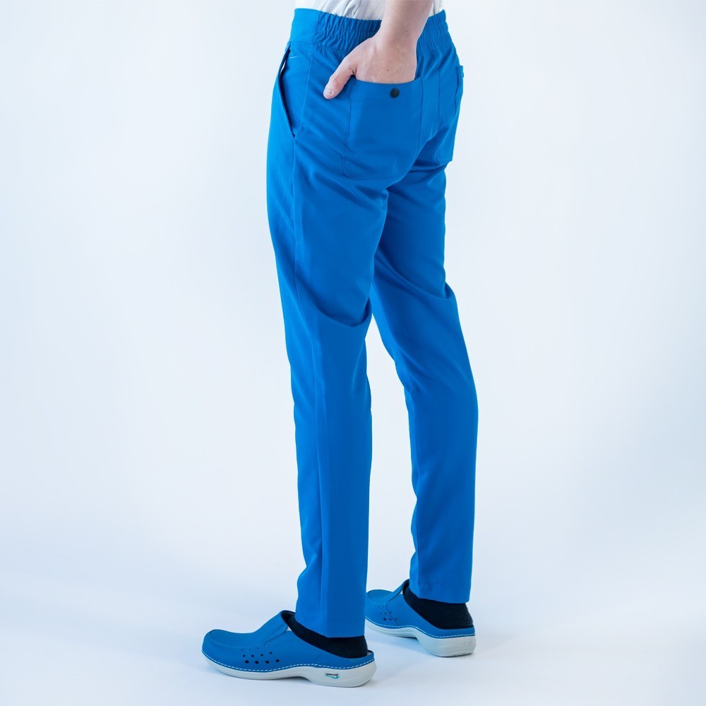 Costum medical Lotus Flex, stretch, albastru royal, TRS-NP16 TRS-SP9