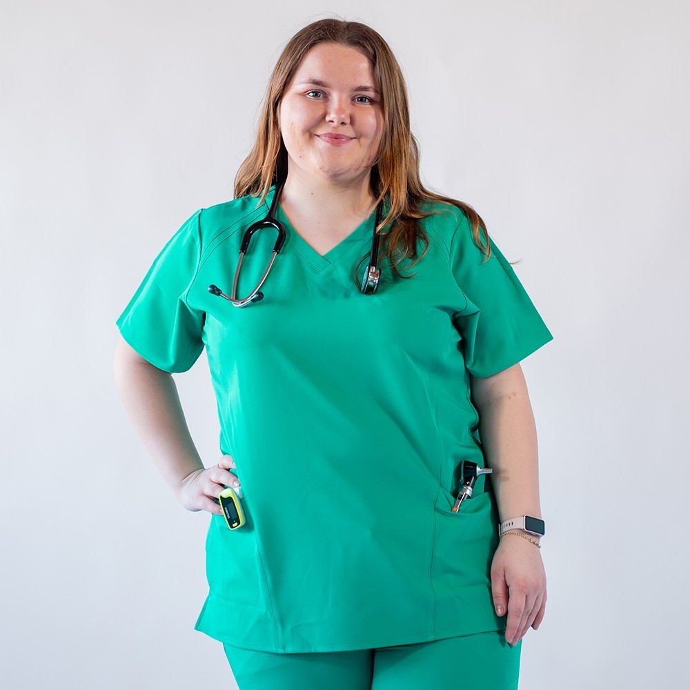 Costum medical Lotus Flex, stretch, verde chirurgical, TRS-NP24 TRS-SP9