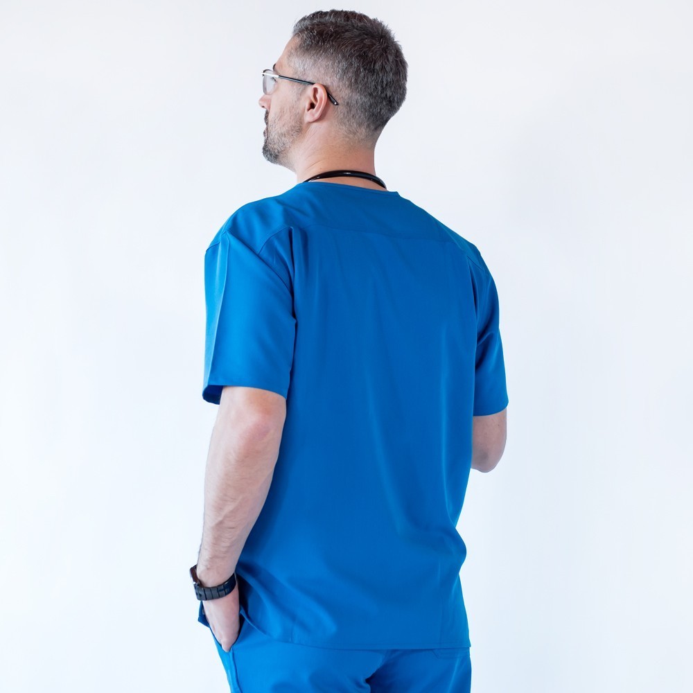 Costum medical Lotus Flex, stretch, albastru royal, TRS-KH1 TRS-KH2