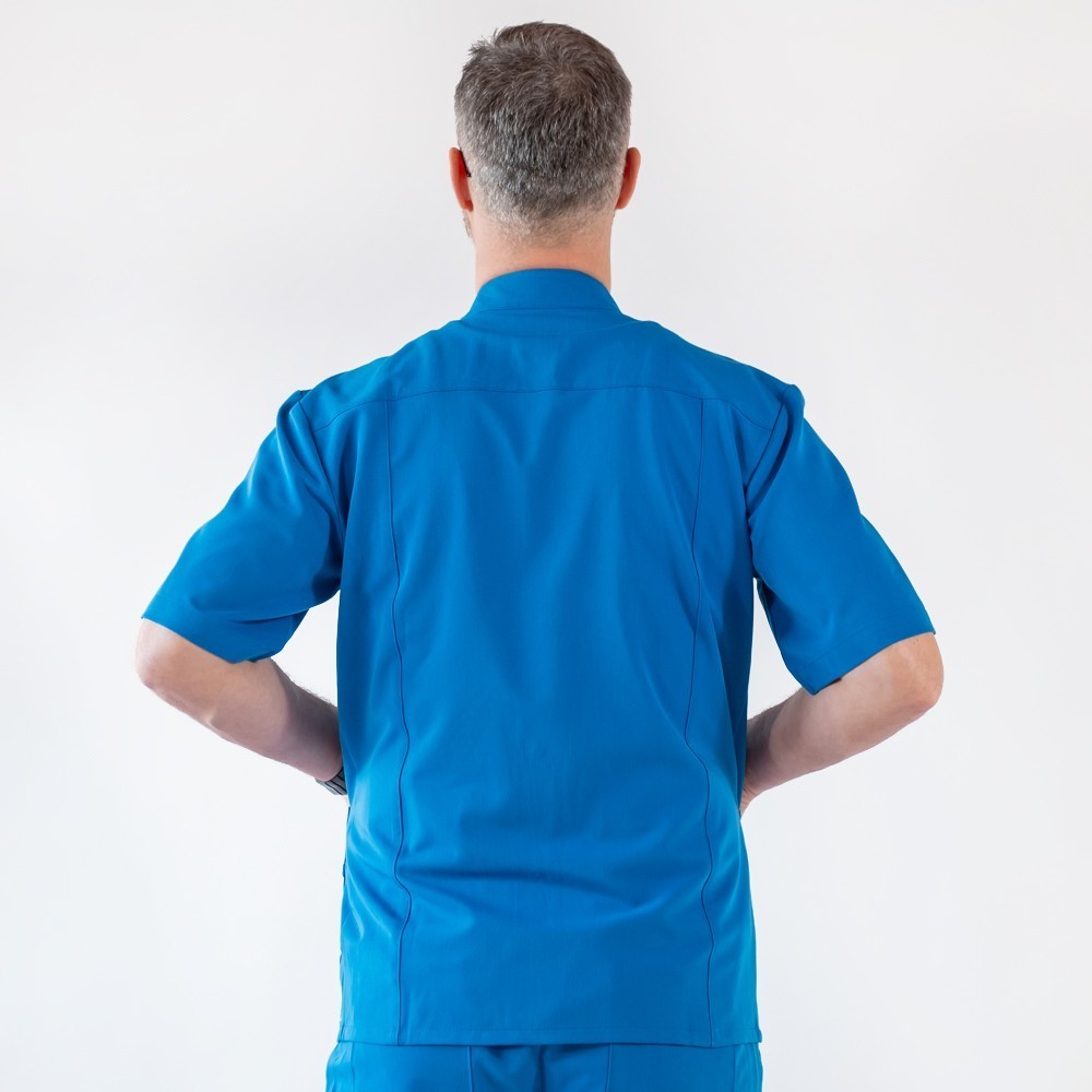 Costum medical Lotus Flex, stretch, albastru royal, TRS-JK7 TRS-SP9