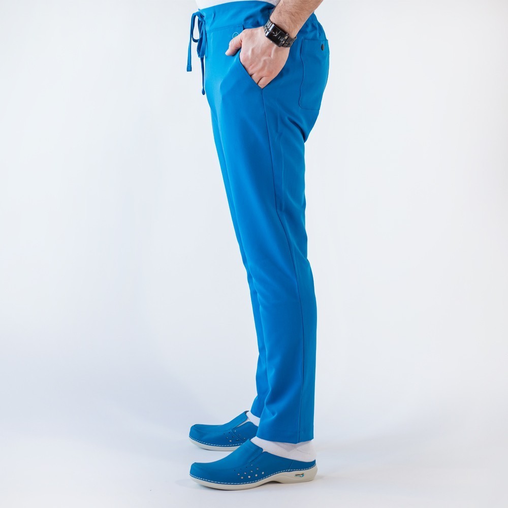 Costum medical Lotus Flex, stretch, albastru royal, TRS-JK7 TRS-SP9