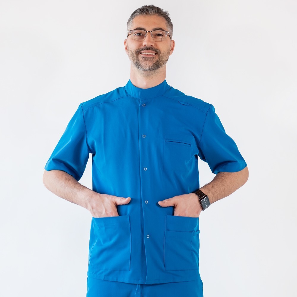 Bluza medicala cu capse