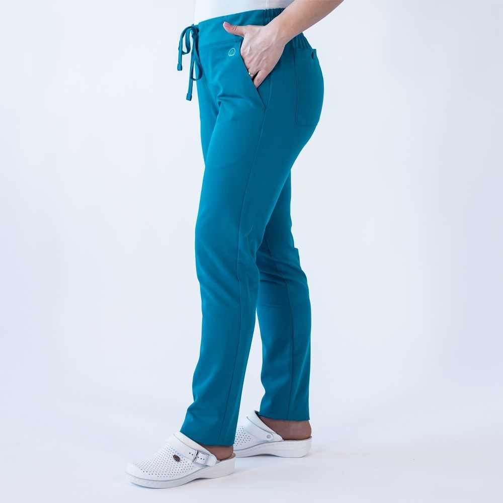 Costum medical Lotus Flex, stretch, turcoaz inchis, TRS-JK1 TRS-SP9