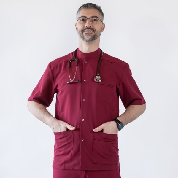 Bluza medicala cu capse