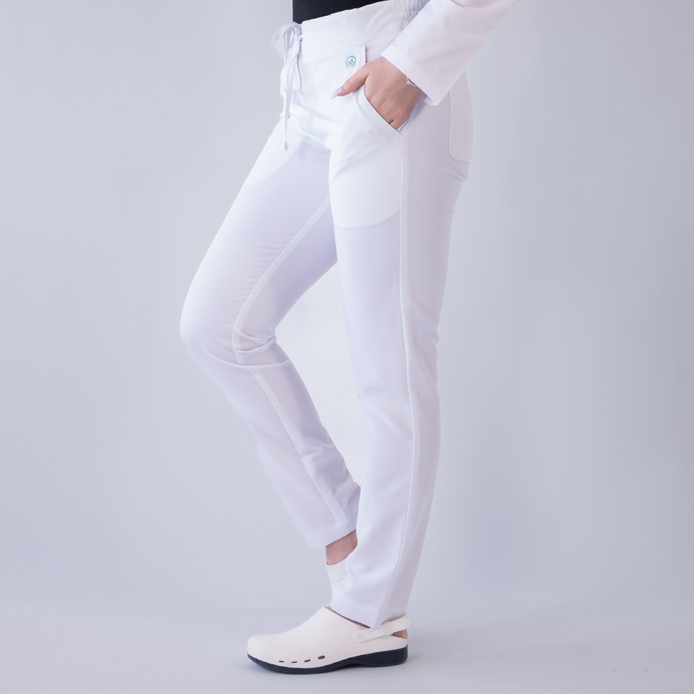 Costum medical Lotus Flex, stretch, alb, TRS-NP16 TRS-SP9