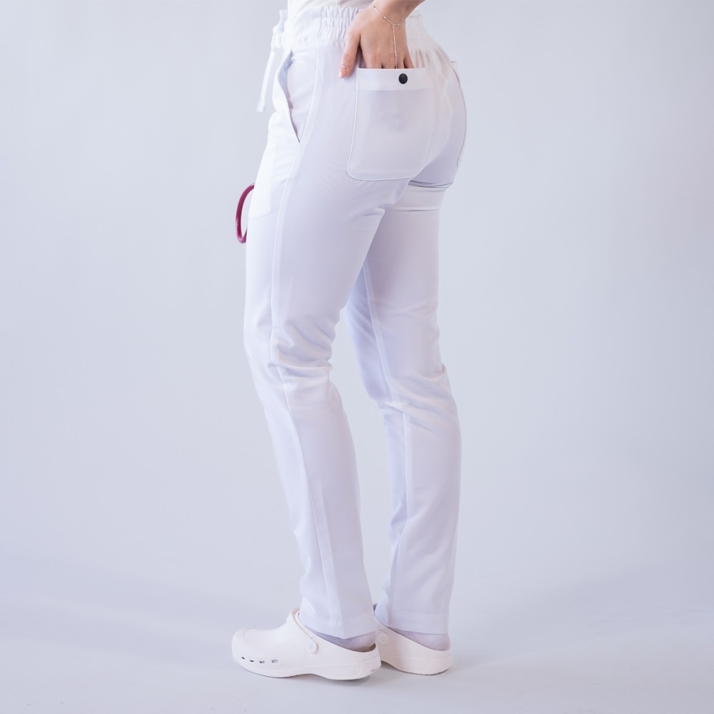 Costum medical Lotus Flex, stretch, alb, TRS-NP16 TRS-SP9