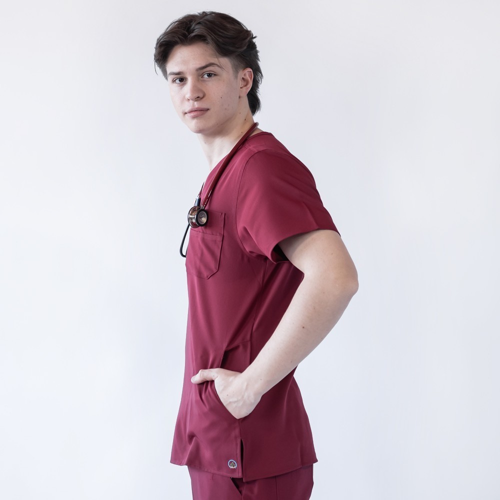 Costum medical Lotus Flex, stretch, visiniu, TRS-NP23 TRS-SP9