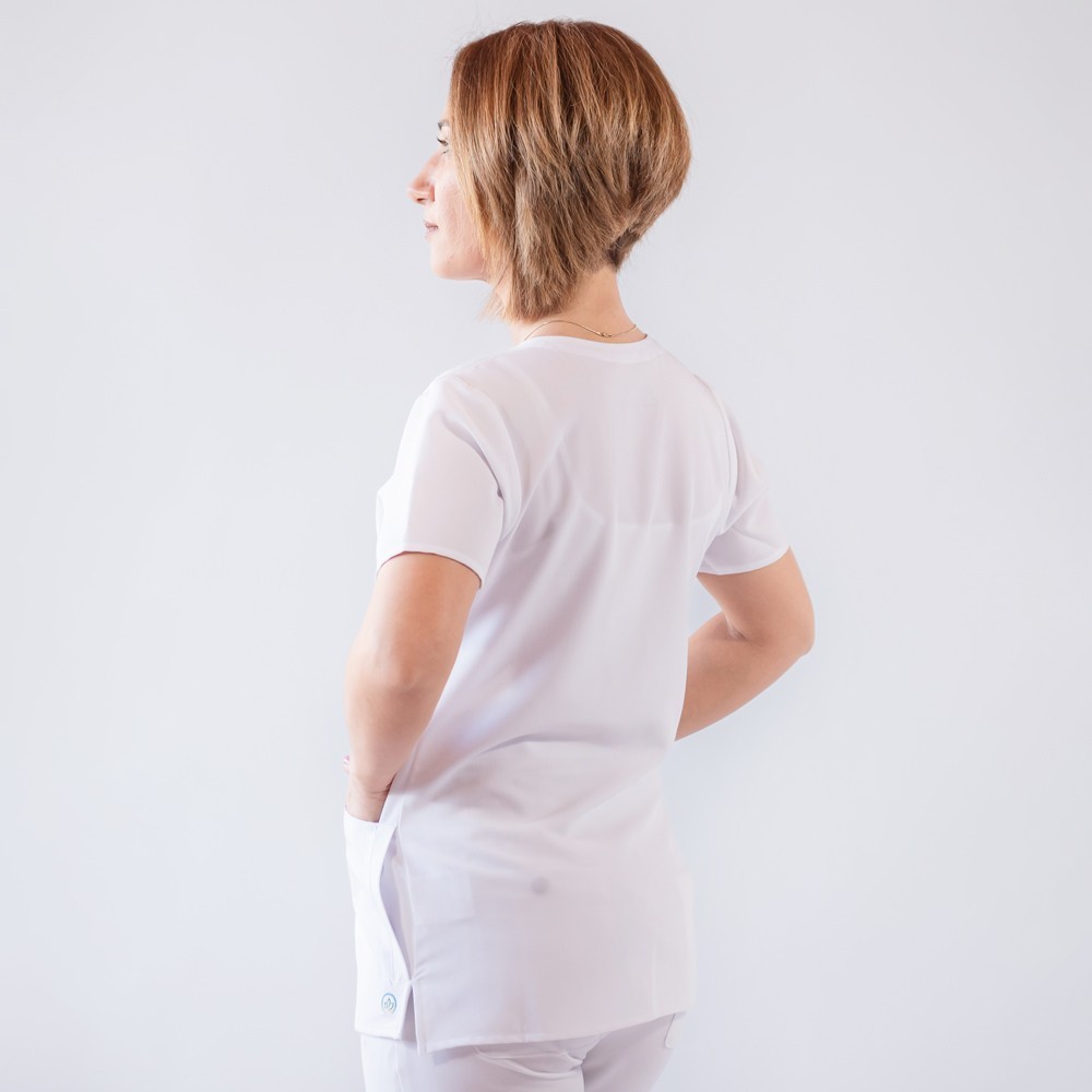 Costum medical Lotus Flex, stretch, alb, TRS-NP24 TRS-SP9