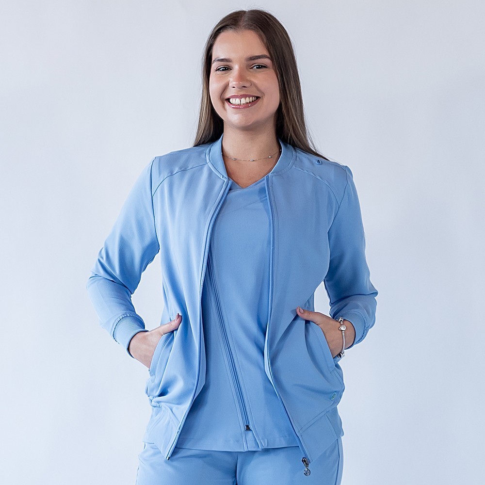 Jacheta medicala cu fermoar Lotus Flex