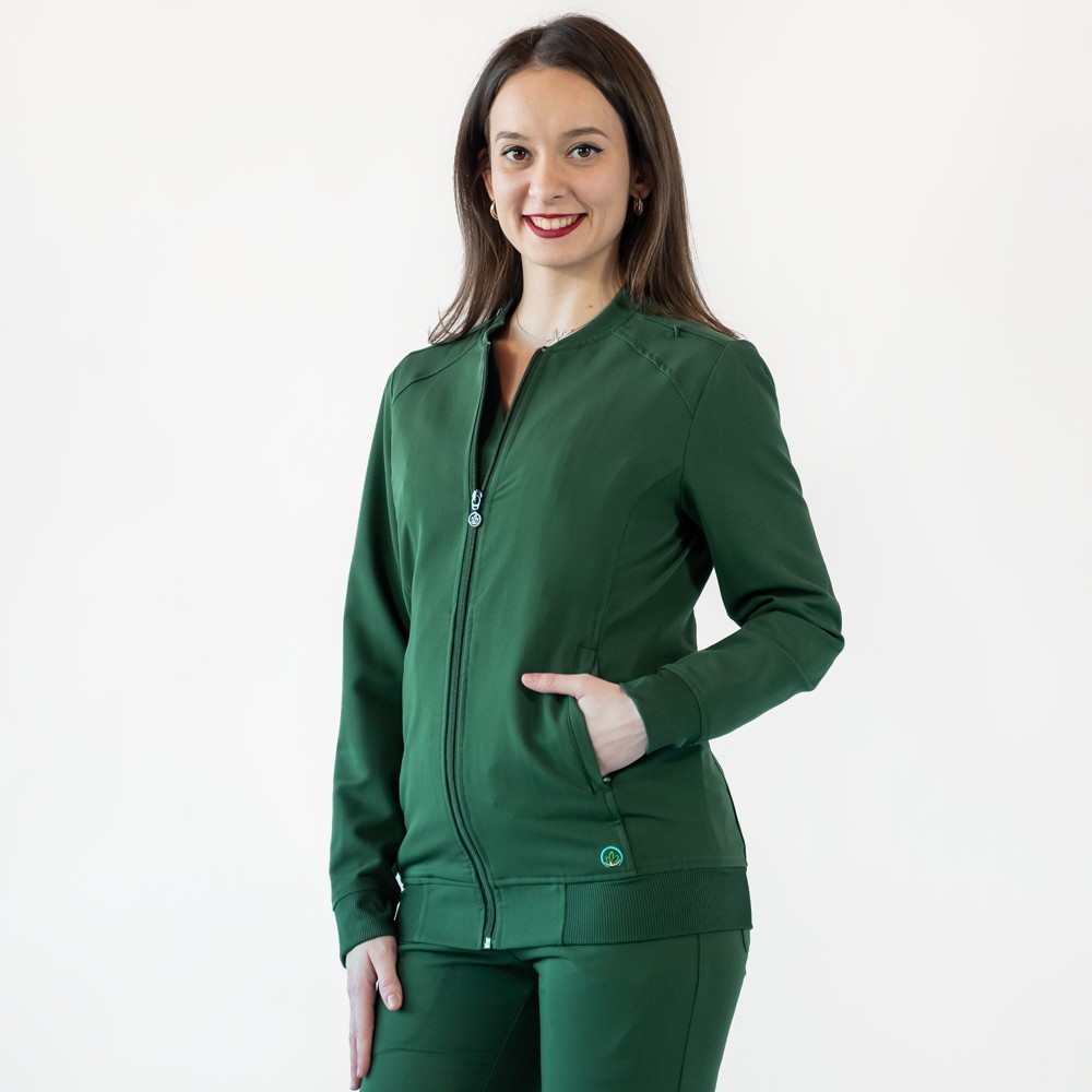 Jacheta medicala cu fermoar Lotus Flex