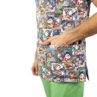 Bluza medicala imprimata Lotus 1, editie speciala de Craciun, Christmas Dreams