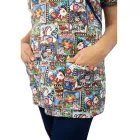Bluza medicala imprimata Lotus 1, editie speciala de Craciun, Christmas Dreams